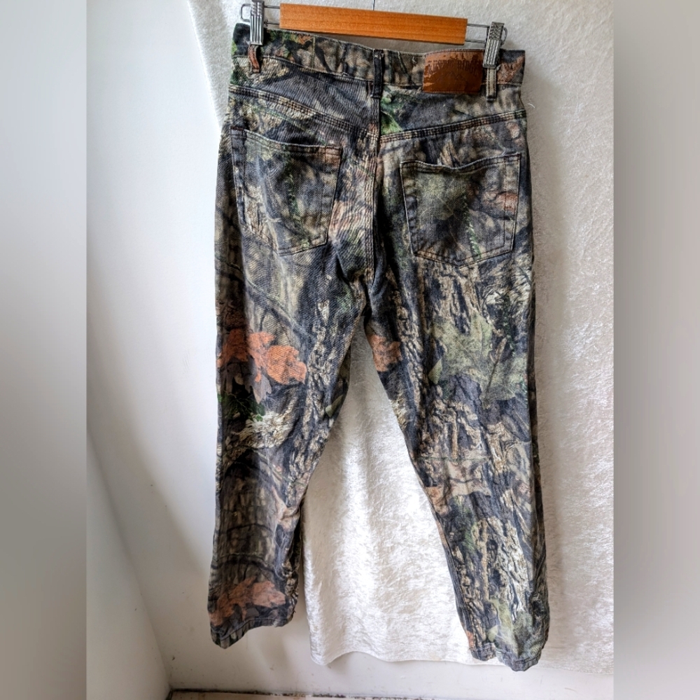 Rustic Ridge Mossy Oak 32/32 Camo Dark Green Brown Jeans